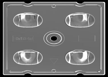 Asymmetrical LED Street Light Lens Total Internal Reflection Module Lens