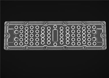 Rectangular Type High Power LED Lens , 60 Degree LED High Bay Light Lens With Heat Sink