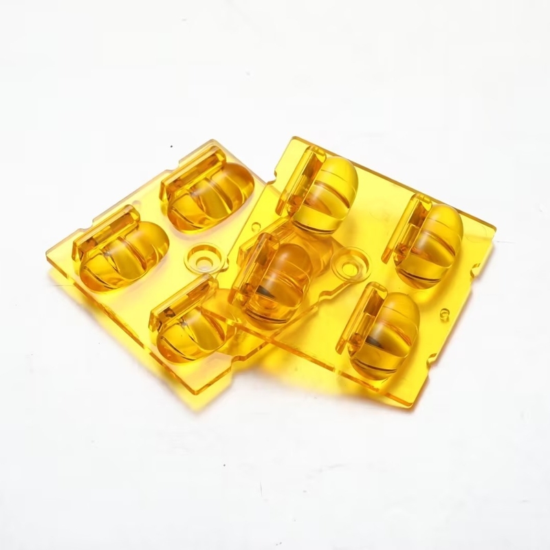 Amber Color PMMA TYPE2-M SMD5050 Street Light Lens 60x155 Degree