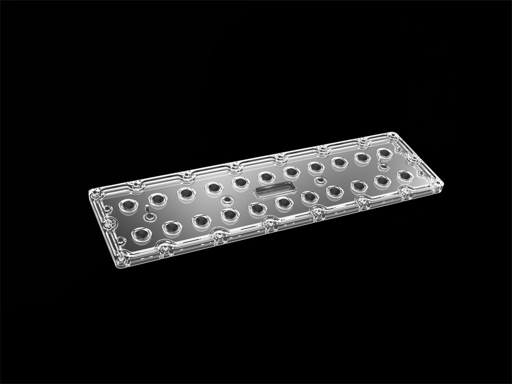 SMD7070 22 In 1 LED Flood Light Lens Symmetrical 60 Degree LED Street Light Lens