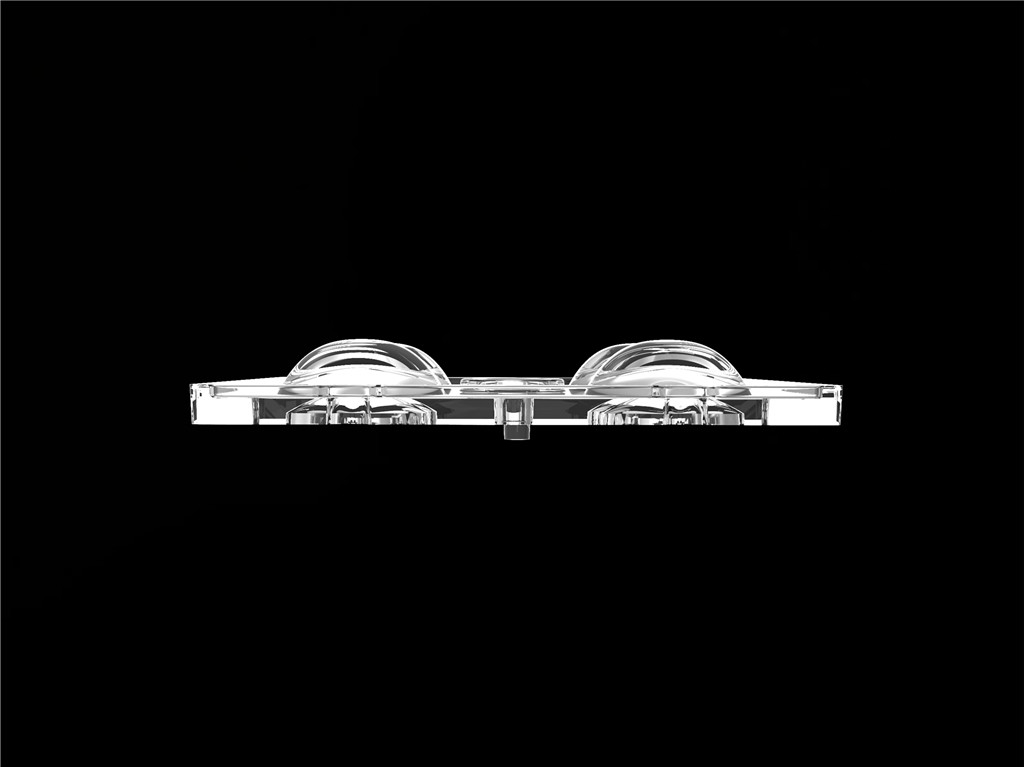 50*50mm 90 Degree 4 In 1 LED Light Lens PC Material For Flood Lighting SMD7070/ 5050/4*3030 LED