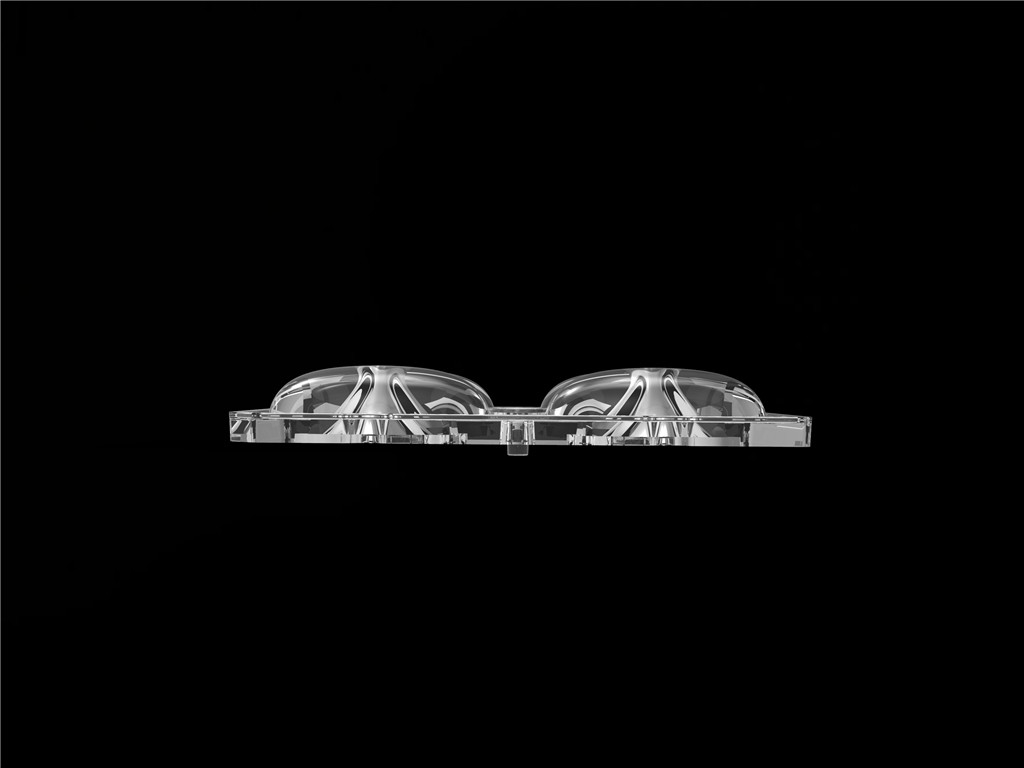 50*50mm 55*152 Degree/TYPE2-VS 4 In 1 LED Light Lens PC Material For LED Street Light Module SMD3535/5050LED