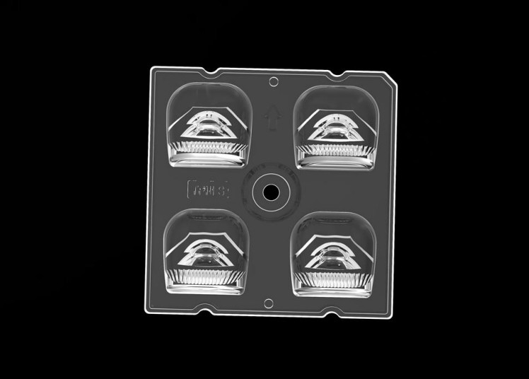 4IN1 TYPE3S 88%-93% Transmittance LED Street Light Module for 50*50mm Dimension with PC Lens Material