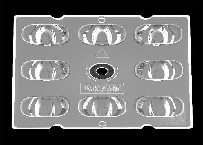 Asymmetric CREE XTE Multi LED Lens 8 In 1 Reflector Kits For LED Sreet Light