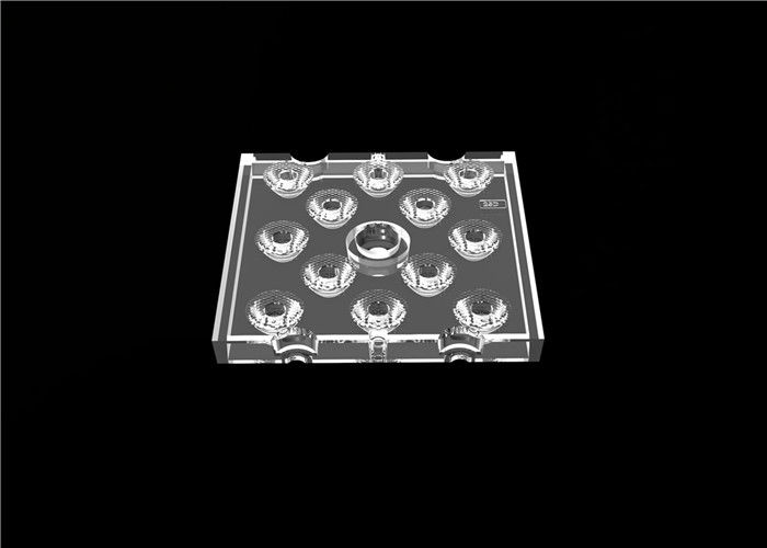 Outdoor Higher Lumen LED Multi Lens ， 12 In 1 Square LED Lens With PCB Board