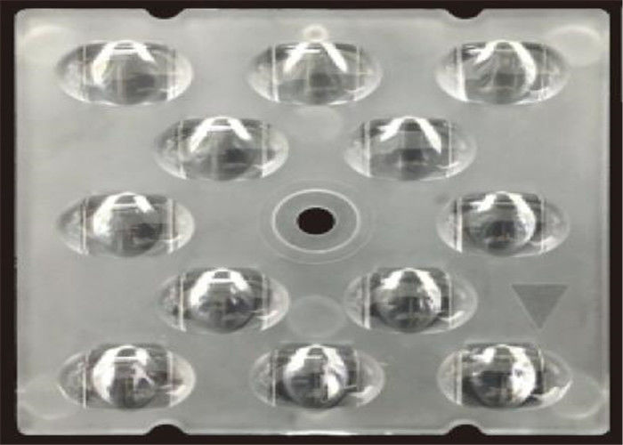 High Efficiency 93% Power LED Lens , 12 In 1 Square LED Lens For LED Lamp