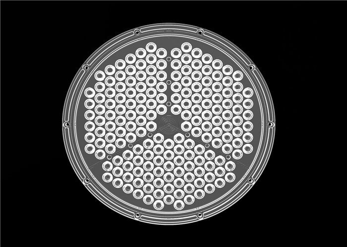 Round Type 90 Degree LED Lens 180 In 1 Elliptical Spot Pattern With Gasket