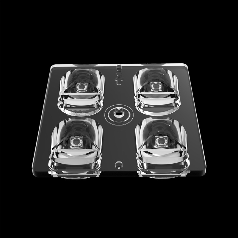 Polarized 60Degree 2*2 Multi-Lens High Transmittance 50*50mm For LED Track And Field Stadium Lighting