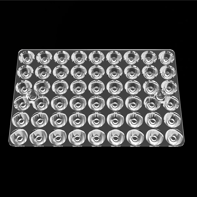 15 Degree 54 Optics In 1 Led Lens Array For Stadium  Lights / Pitch Lights / Street Lights / Square Lighting