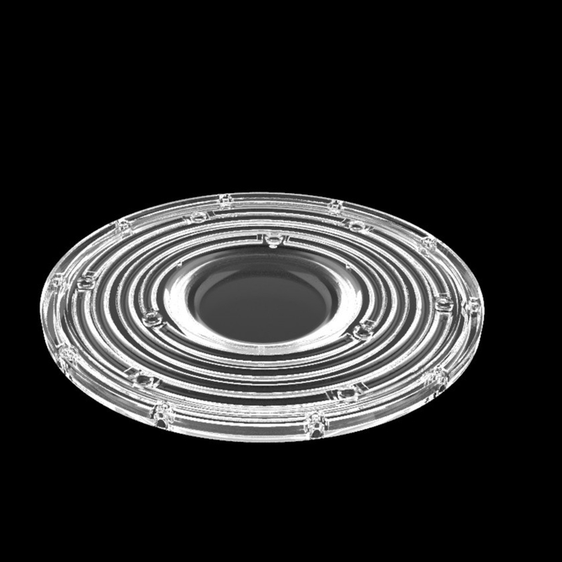 φ235mm Round UFO High Bay Light Lens 100W 150W 3030 Led Mining Lamp Lens 90 Degree Optical Led Lens