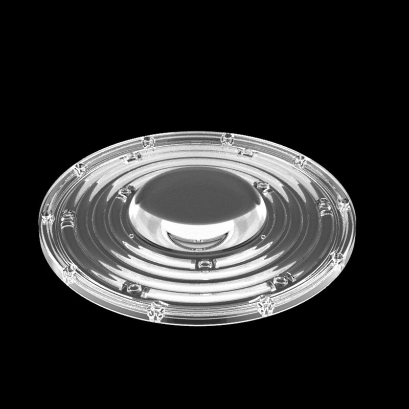 φ235mm Round UFO High Bay Light Lens 100W 150W 3030 Led Mining Lamp Lens 90 Degree Optical Led Lens