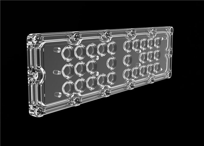 PMMA / PC Material LED Light Lens High Luminous Flux With PCB Board / Cluster Holders