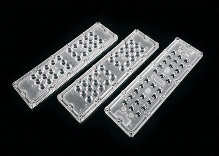 Symmetrical Optical LED Lens Array 90*120 Degree Wide Angle For Tunnel Lamp