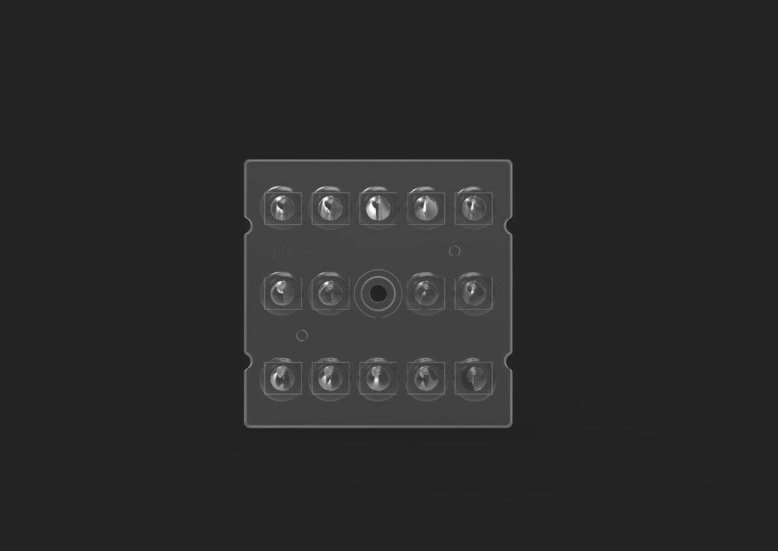 Ultra Wide Light Distribution LED Lens Array 14 In 1 Type 5 For Parking Lighting