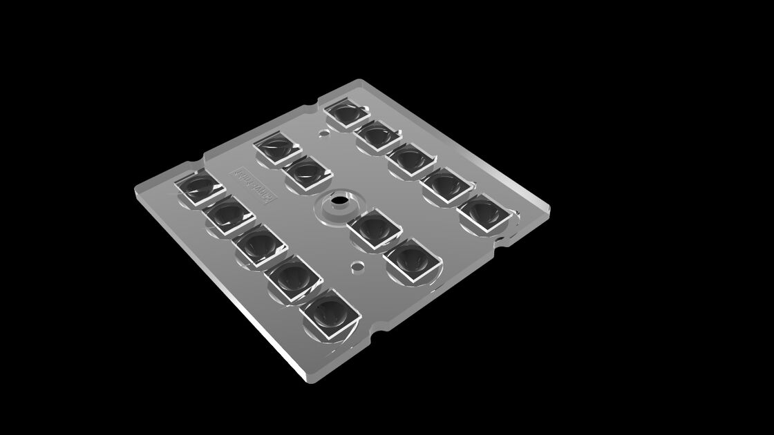 Ultra Wide Light Distribution LED Lens Array 14 In 1 Type 5 For Parking Lighting