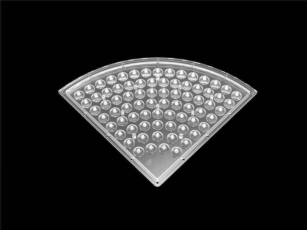 Special Shape LED Lens Reflector / LED Strip Lens D235*H9.4mm PC Material