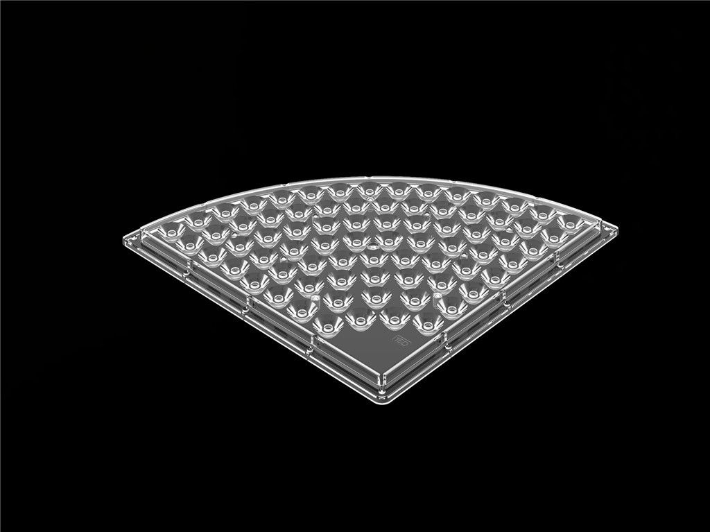 Special Shape LED Lens Reflector / LED Strip Lens D235*H9.4mm PC Material