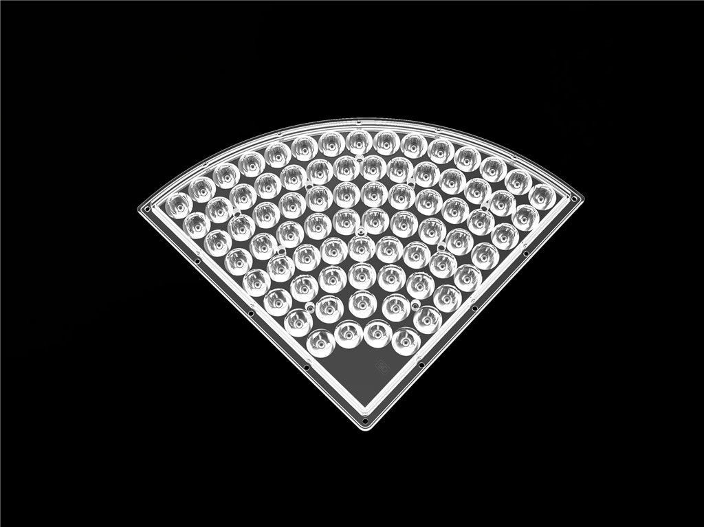 76 In 1 LED Optics Lenses For High Bay Light 90 Degree Beam Angle