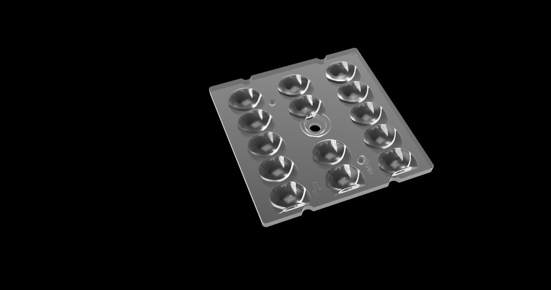  SMD3030 Square LED Lens 14 In 1 , Eyes Protecting SMD LED Lens For LED Street Lighting