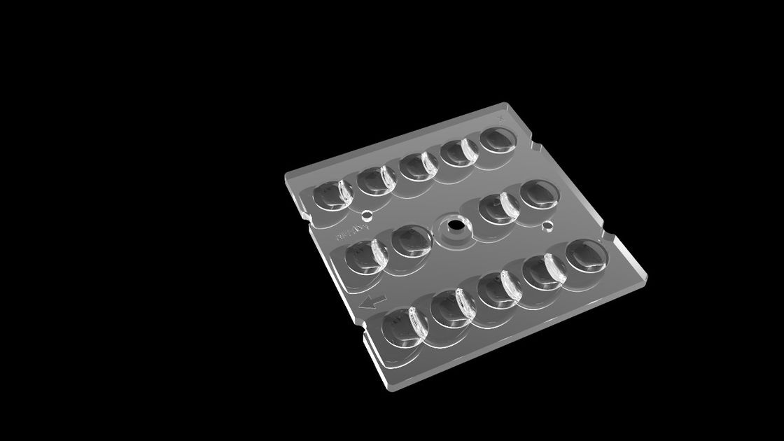  SMD3030 Square LED Lens 14 In 1 , Eyes Protecting SMD LED Lens For LED Street Lighting
