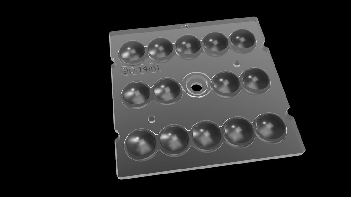 Optics For SMD3030 Lighting , 90 Degree LED Lens Array For Tunnel Lighting