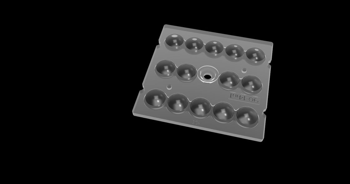 14 In 1 PMMA Optics For LED Lighting , 90 Degree LED Lens Array For Tunnel Lighting