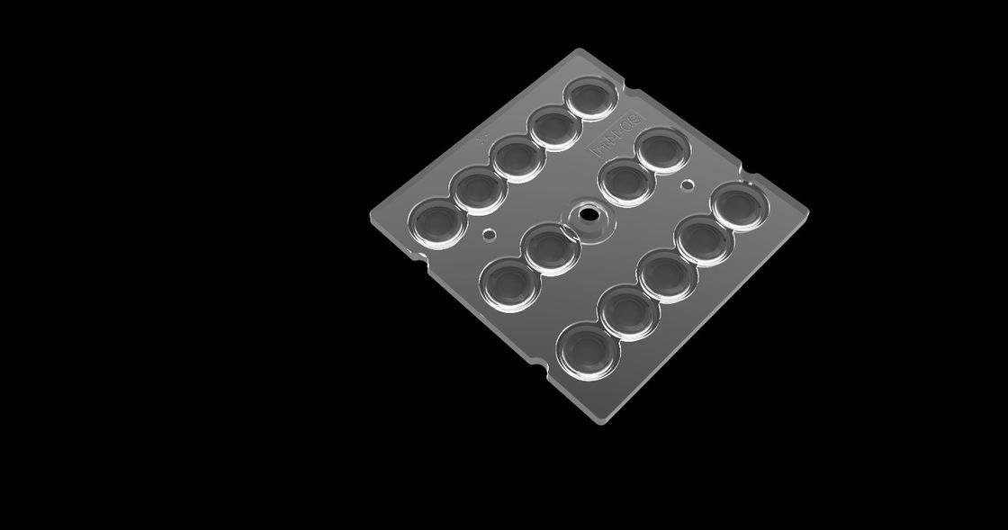 Optics For SMD3030 Lighting , 90 Degree LED Lens Array For Tunnel Lighting